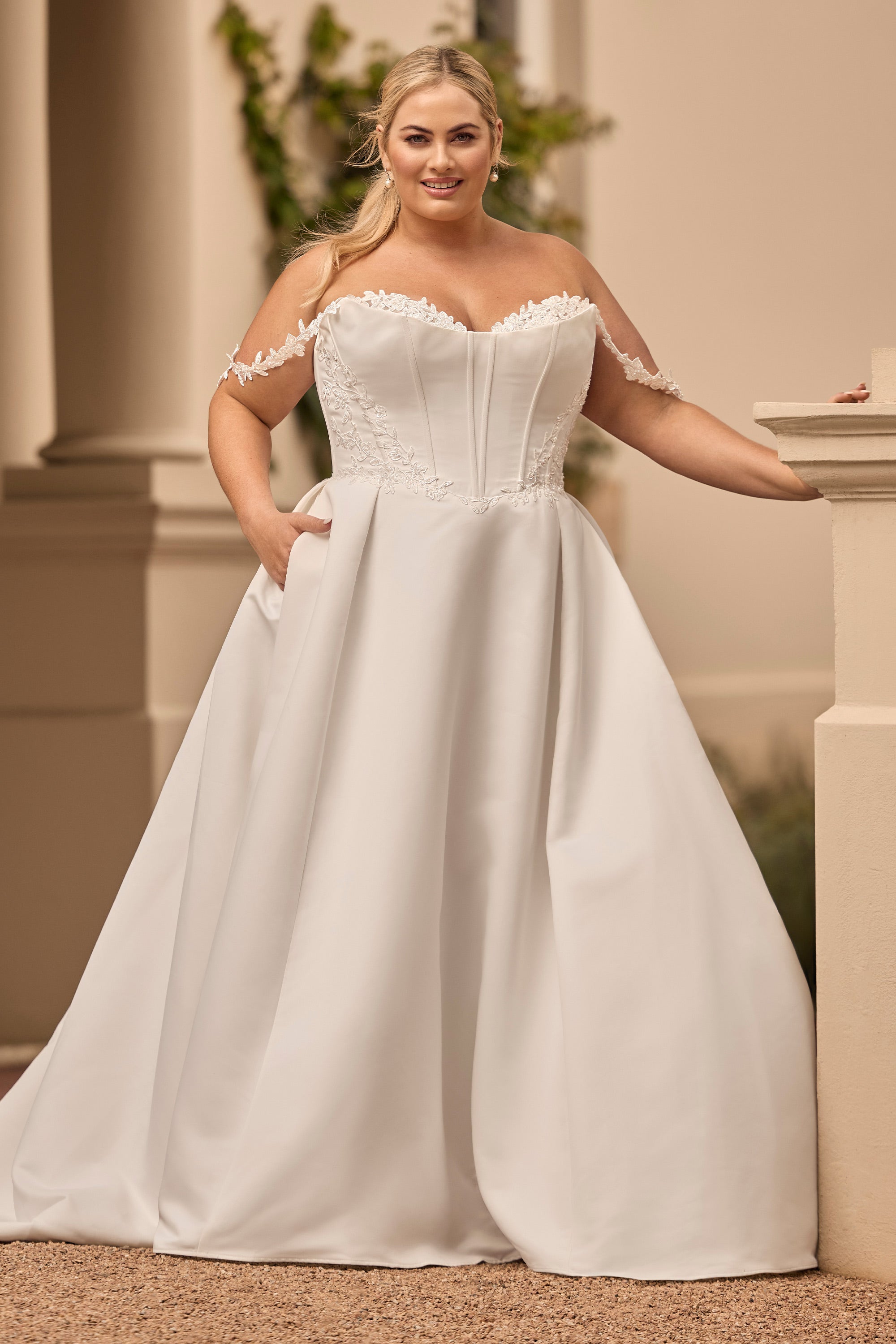 plus size corset wedding dress Sophia Tolli: Y3171FIHB - Rue – Camellia Wedding Gown | Bridal Store