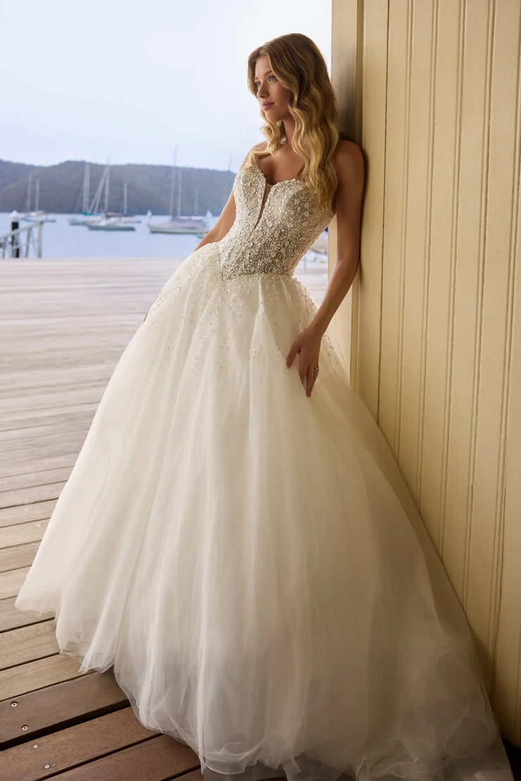 not white wedding dresses Sophia Tolli: Y3211 - Vienna – Camellia Wedding Gown | Bridal Store