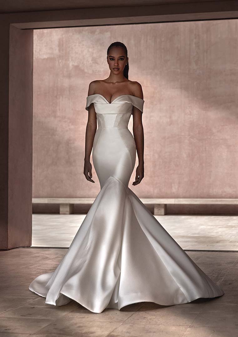 pronovias wedding dress off the shoulder Pronovias OCTAVIA