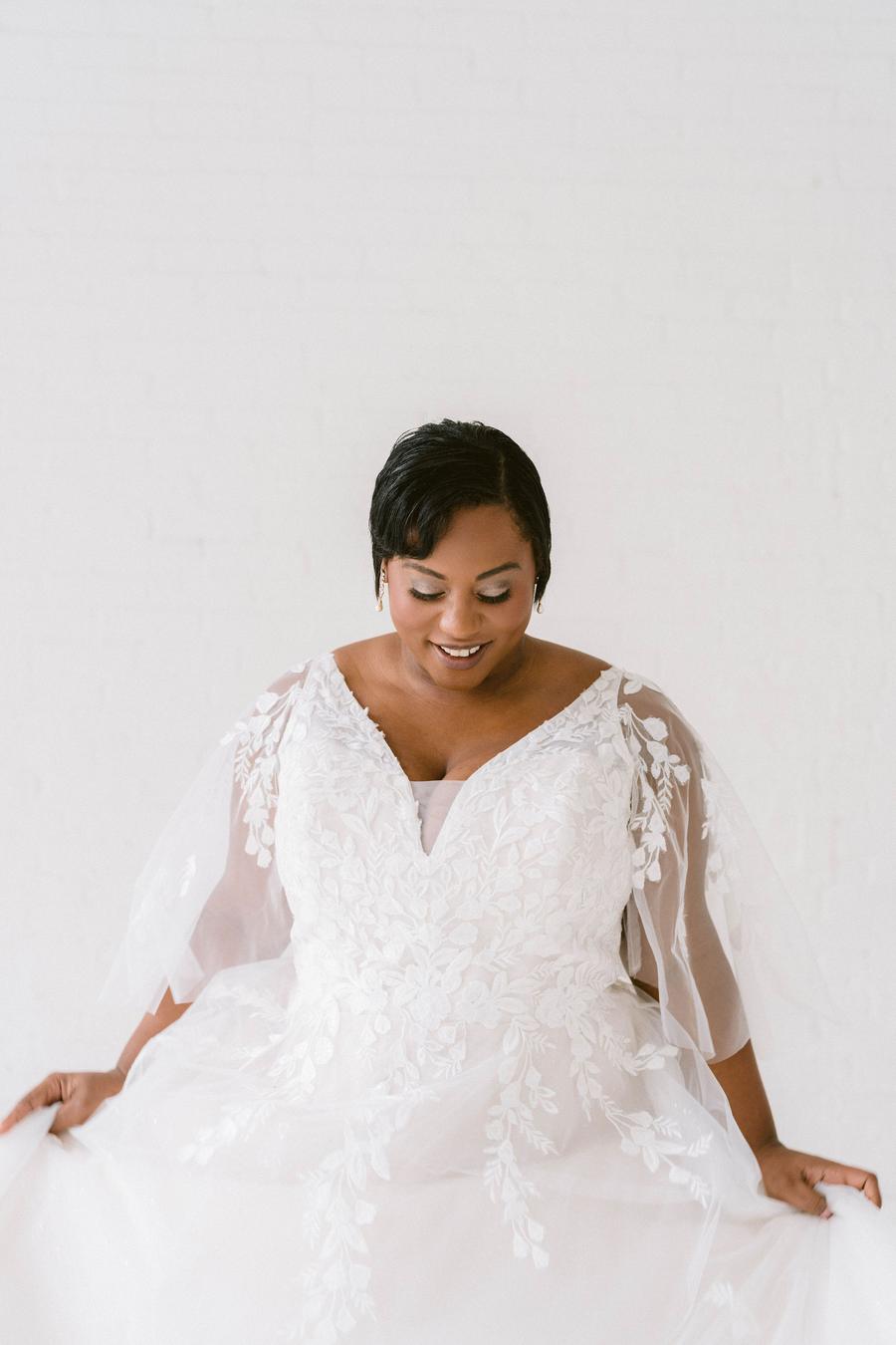 Curve Couture Calla a-line wedding dress 2 - Camellia Wedding Gown Toronto