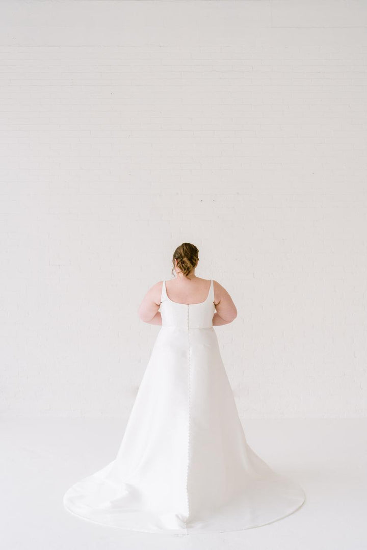 Curve Couture Carmen a-line wedding dress 2 - Camellia Wedding Gown Toronto