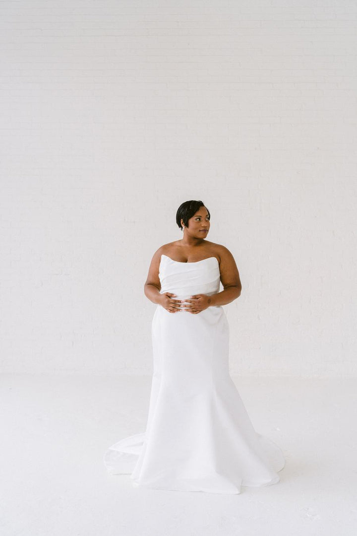 Curve Couture Chicago fit and flare wedding dress 1 - Camellia Wedding Gown Toronto