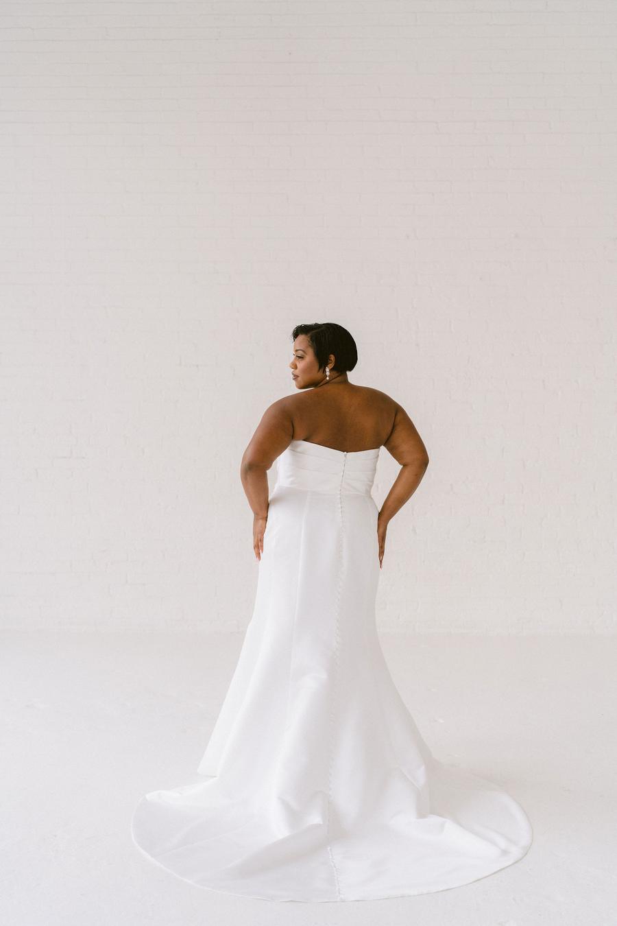 Curve Couture Chicago fit and flare wedding dress 2 - Camellia Wedding Gown Toronto