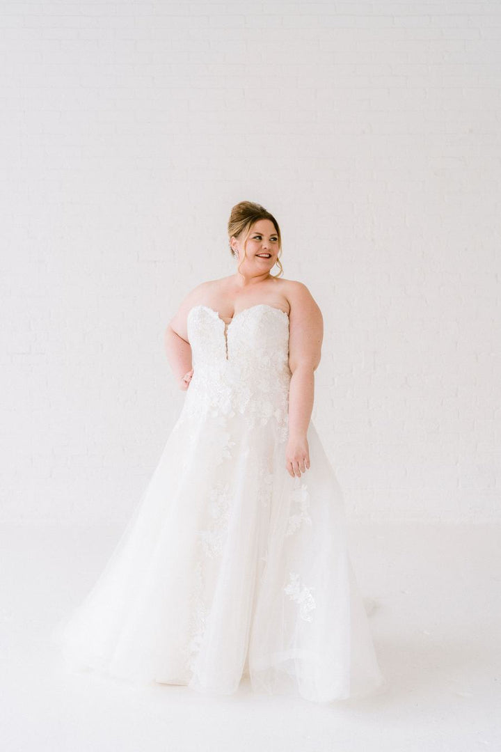 Curve Couture Cleo a-line wedding dress 1 - Camellia Wedding Gown Toronto