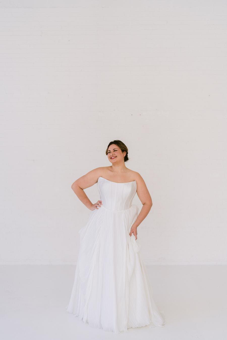 Curve Couture Elodie a-line wedding dress 1 - Camellia Wedding Gown Toronto
