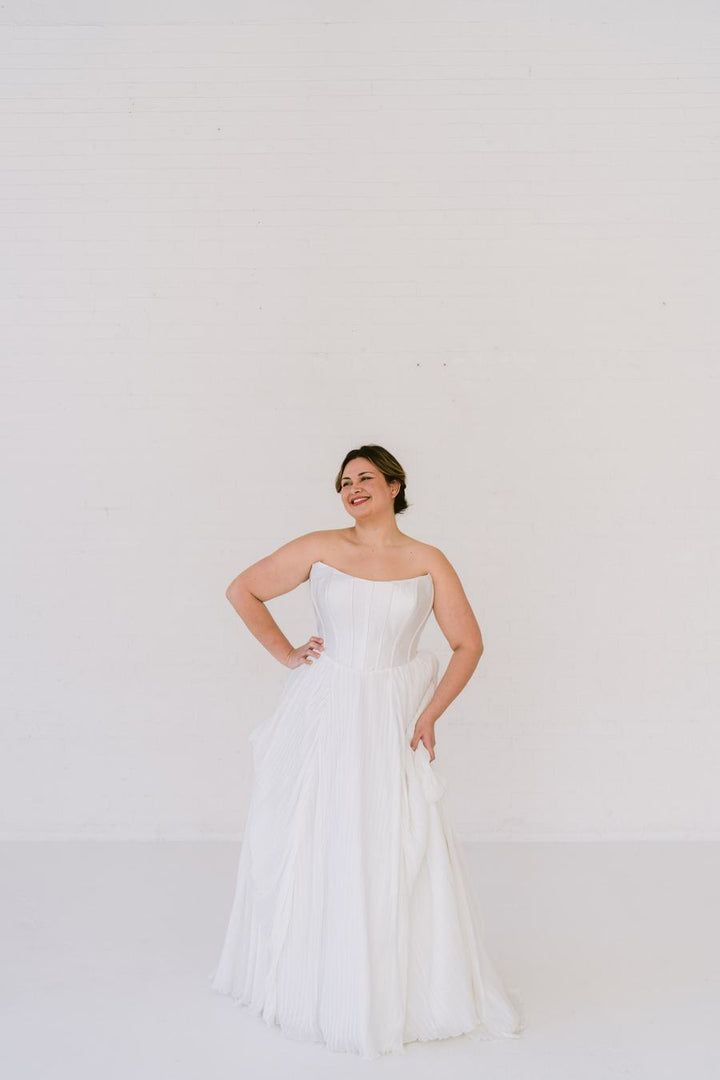 Curve Couture Elodie a-line wedding dress 1 - Camellia Wedding Gown Toronto