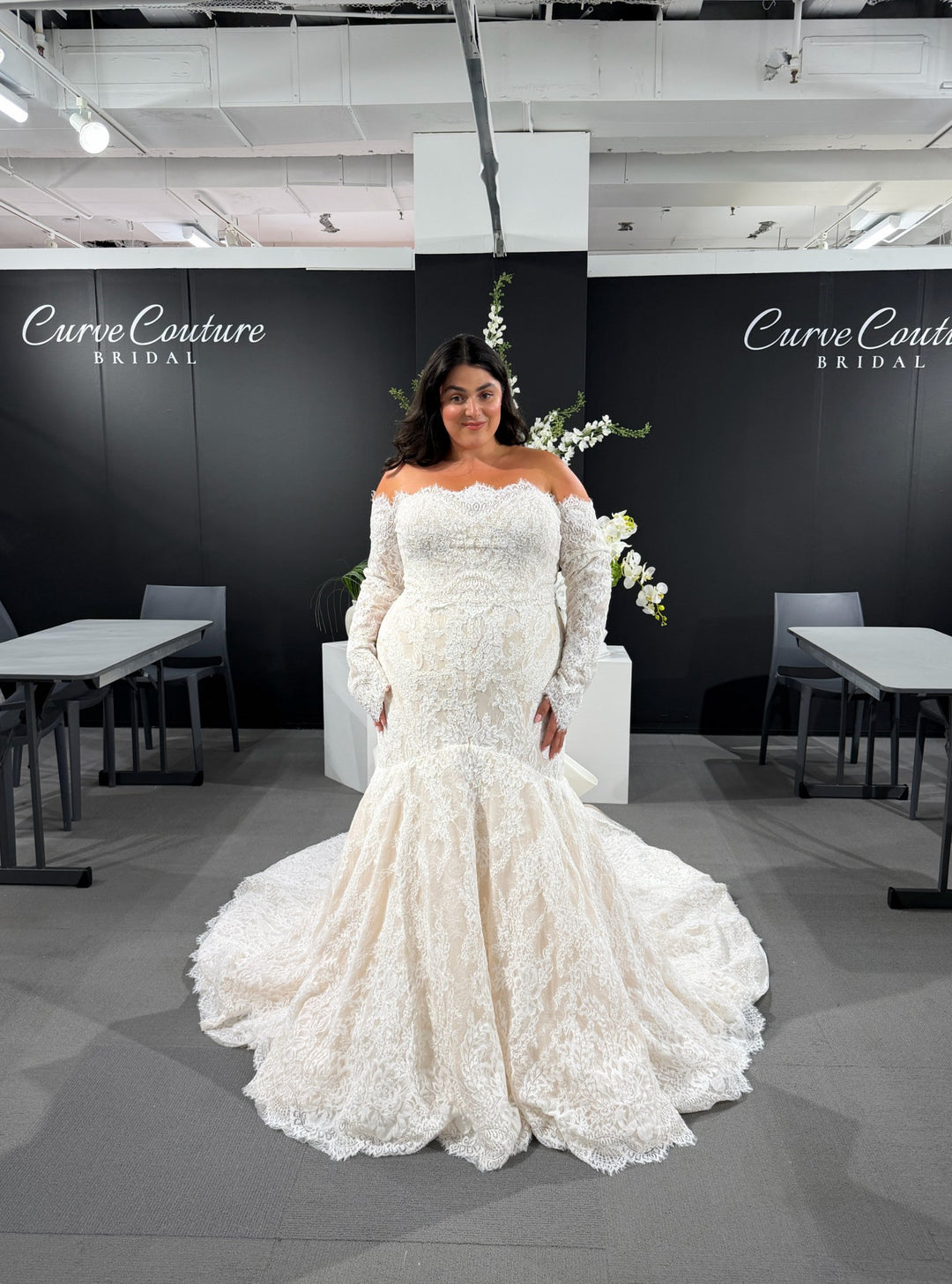 Curve Couture Irina mermaid wedding dress 2 - Camellia Wedding Gown Toronto
