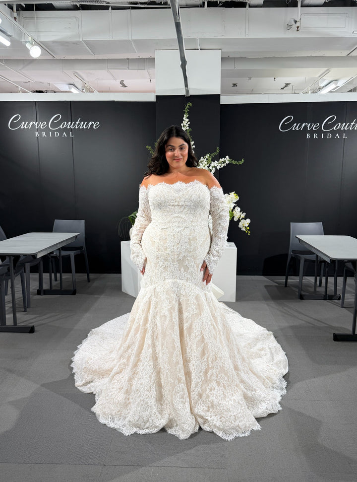 Curve Couture Irina mermaid wedding dress 2 - Camellia Wedding Gown Toronto
