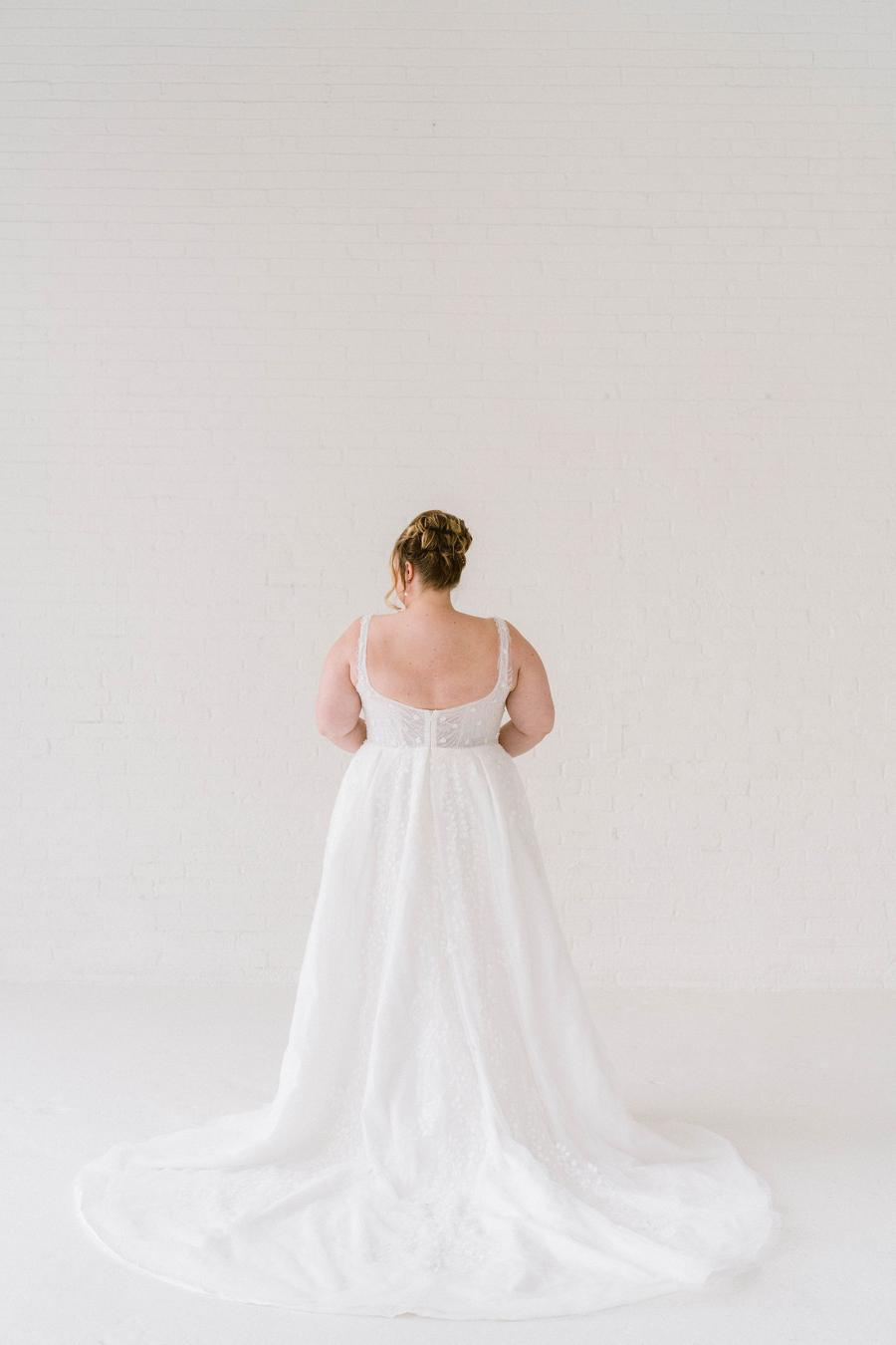 Curve Couture Lily of Valley a-line wedding dress 2 - Camellia Wedding Gown Toronto