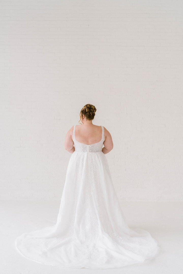 Curve Couture Lily of Valley a-line wedding dress 2 - Camellia Wedding Gown Toronto