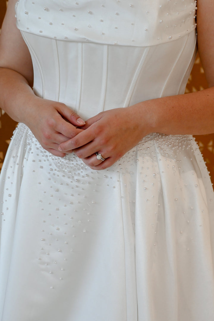 Curve Couture Lourdes a-line wedding dress 3 - Camellia Wedding Gown Toronto