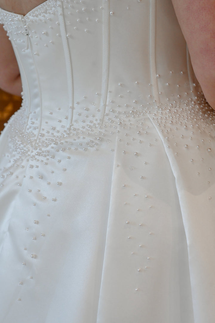 Curve Couture Lourdes a-line wedding dress 4 - Camellia Wedding Gown Toronto