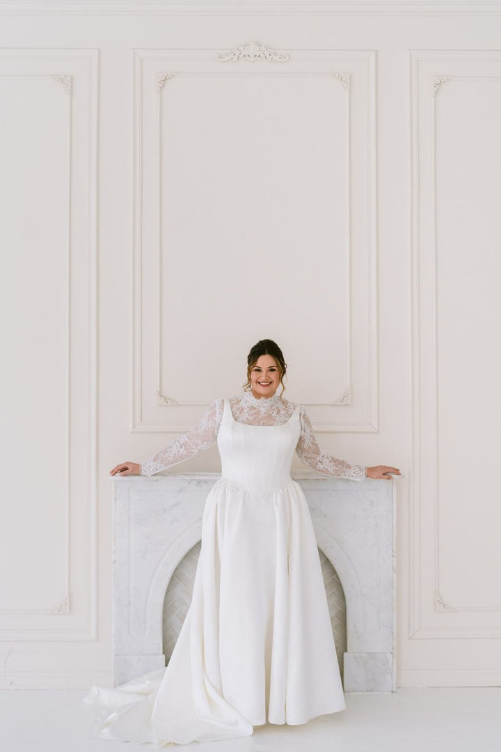 Curve Couture Maria a-line wedding dress 1 - Camellia Wedding Gown Toronto