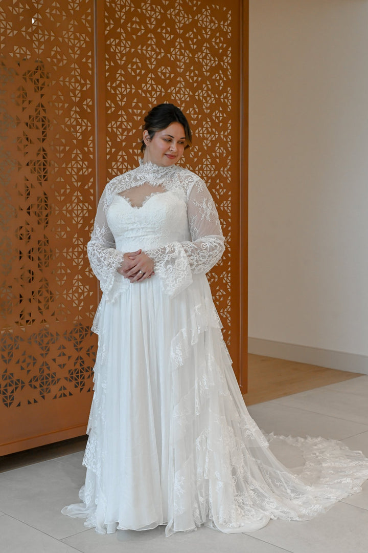 Curve Couture Melody a-line wedding dress 1 - Camellia Wedding Gown Toronto
