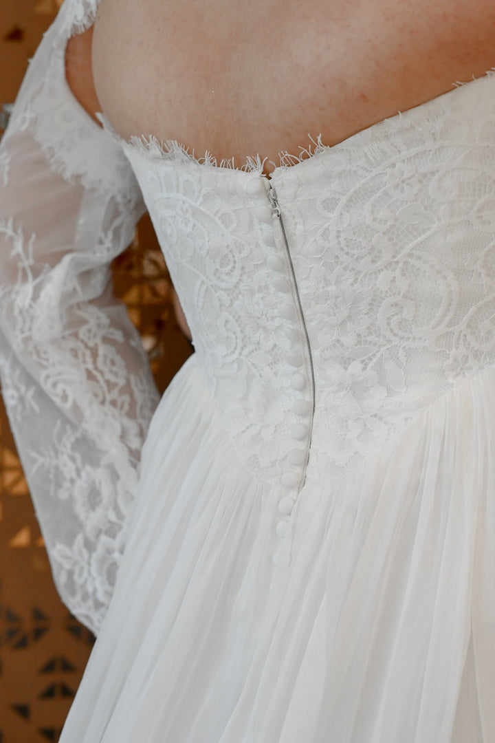 Curve Couture Melody a-line wedding dress 3 - Camellia Wedding Gown Toronto