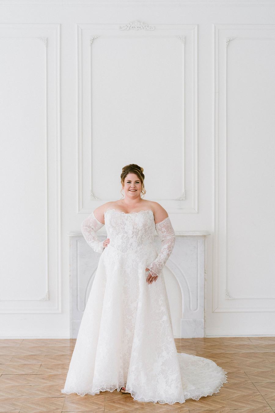 Curve Couture Mila a-line wedding dress 1 - Camellia Wedding Gown Toronto
