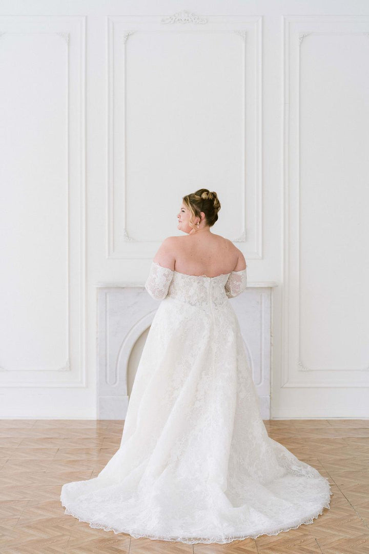 Curve Couture Mila a-line wedding dress 3 - Camellia Wedding Gown Toronto
