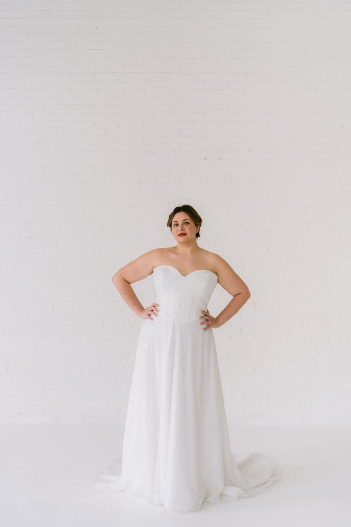 Curve Couture Monica a-line wedding dress 1 - Camellia Wedding Gown Toronto