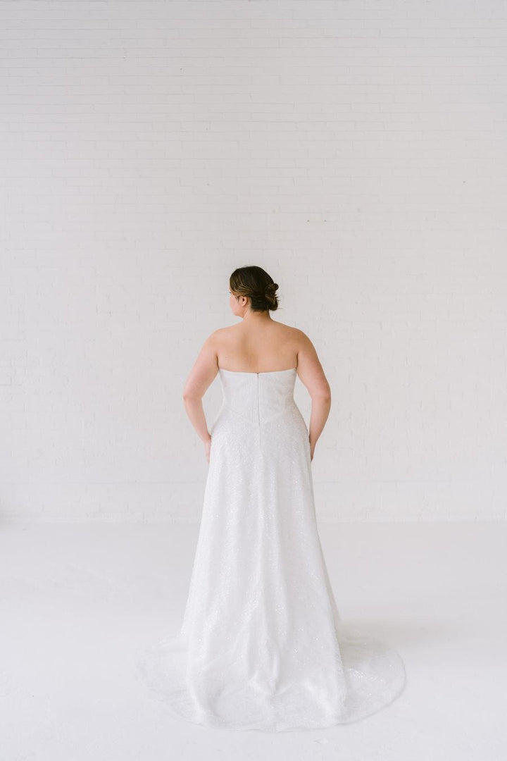 Curve Couture Monica a-line wedding dress 2 - Camellia Wedding Gown Toronto