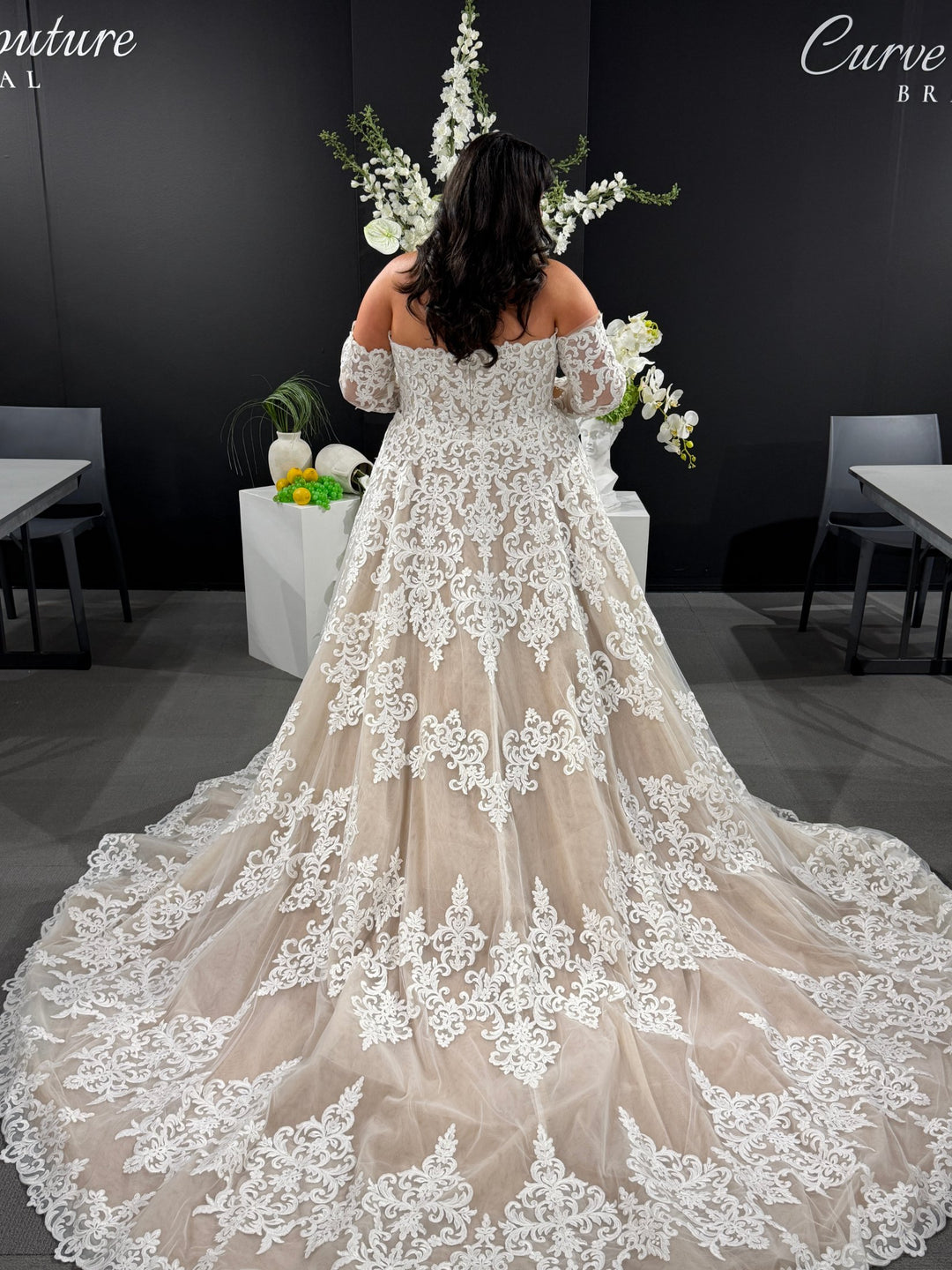 Curve Couture Polina sheath wedding dress 3 - Camellia Wedding Gown Toronto