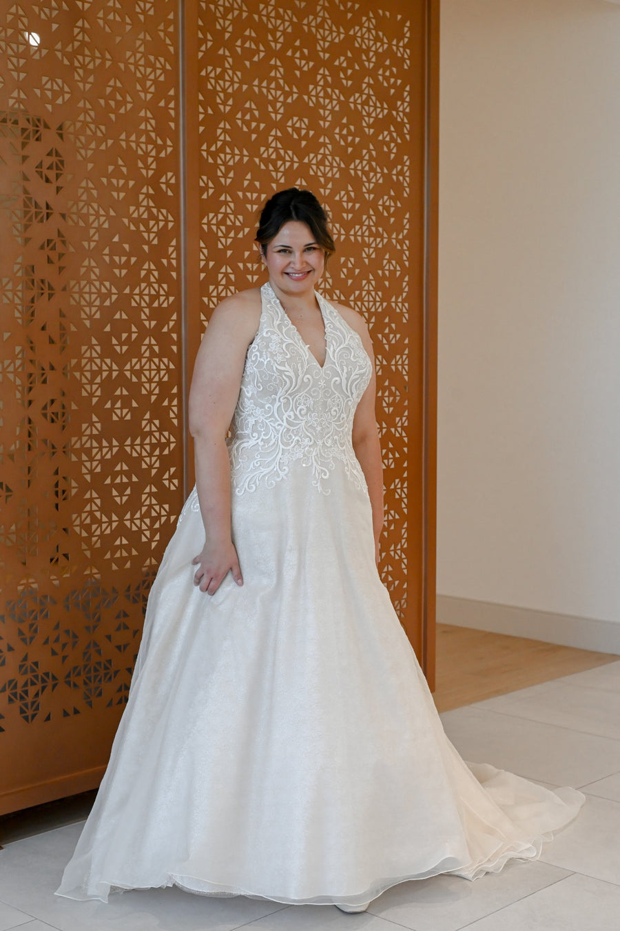 Curve Couture Rhea a-line wedding dress 1 - Camellia Wedding Gown Toronto
