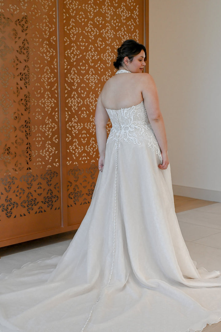 Curve Couture Rhea a-line wedding dress 5 - Camellia Wedding Gown Toronto