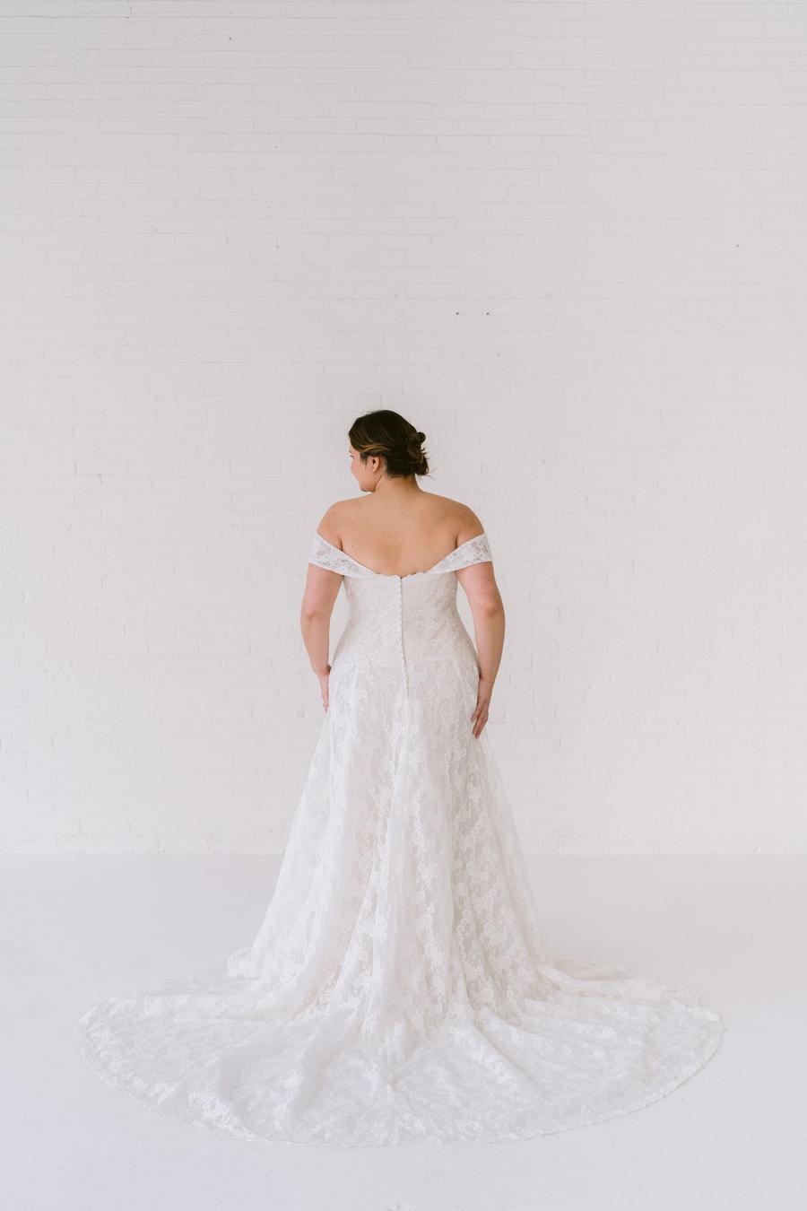 Curve Couture Rosemary a-line wedding dress 2 - Camellia Wedding Gown Toronto