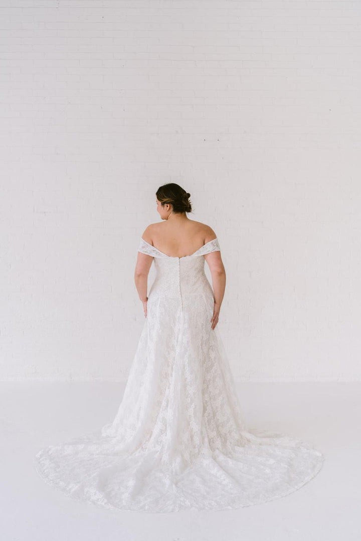 Curve Couture Rosemary a-line wedding dress 2 - Camellia Wedding Gown Toronto