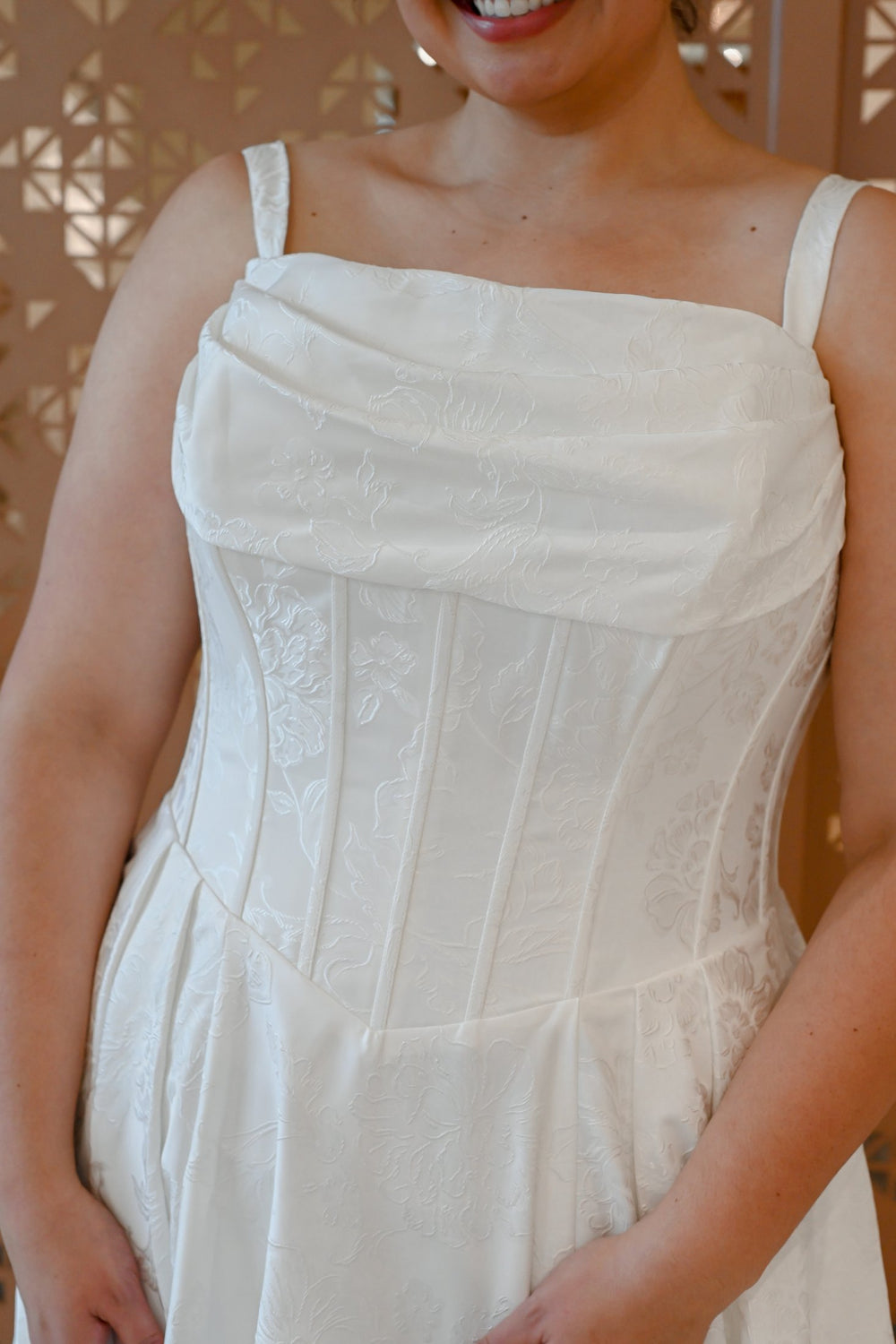 Curve Couture Taytum Jacquard ball gown wedding dress 2 - Camellia Wedding Gown Toronto