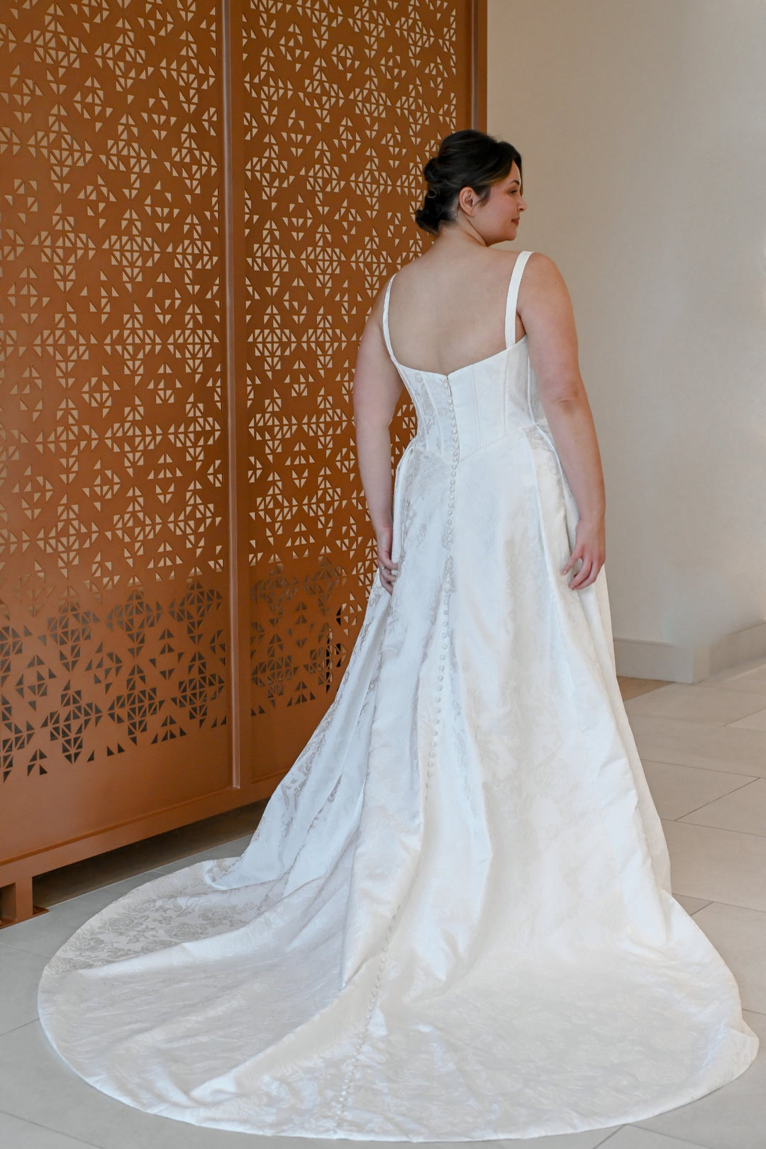 Curve Couture Taytum Jacquard ball gown wedding dress 4 - Camellia Wedding Gown Toronto