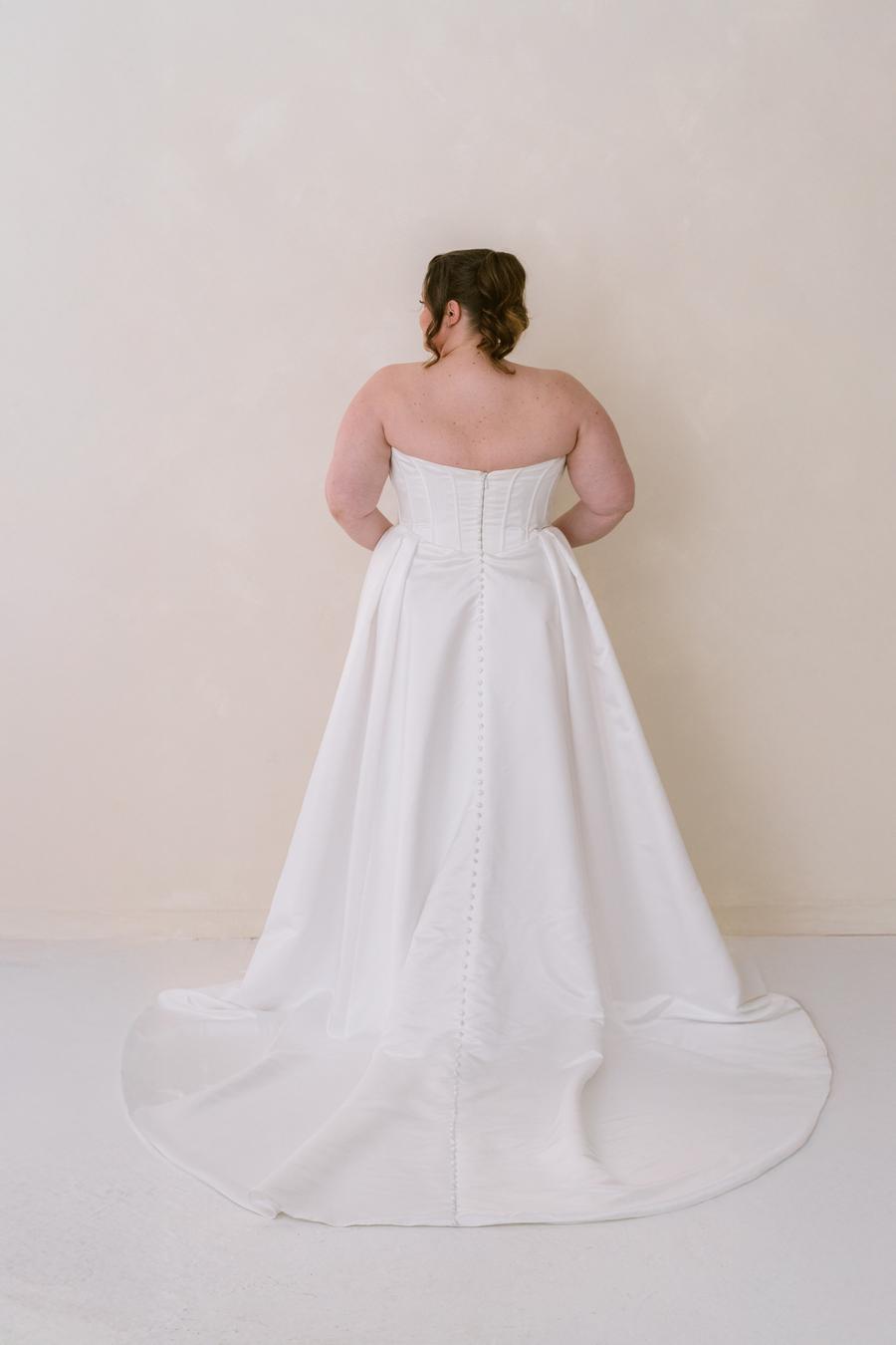 Curve Couture Taytum Satin ball gown wedding dress 2 - Camellia Wedding Gown Toronto
