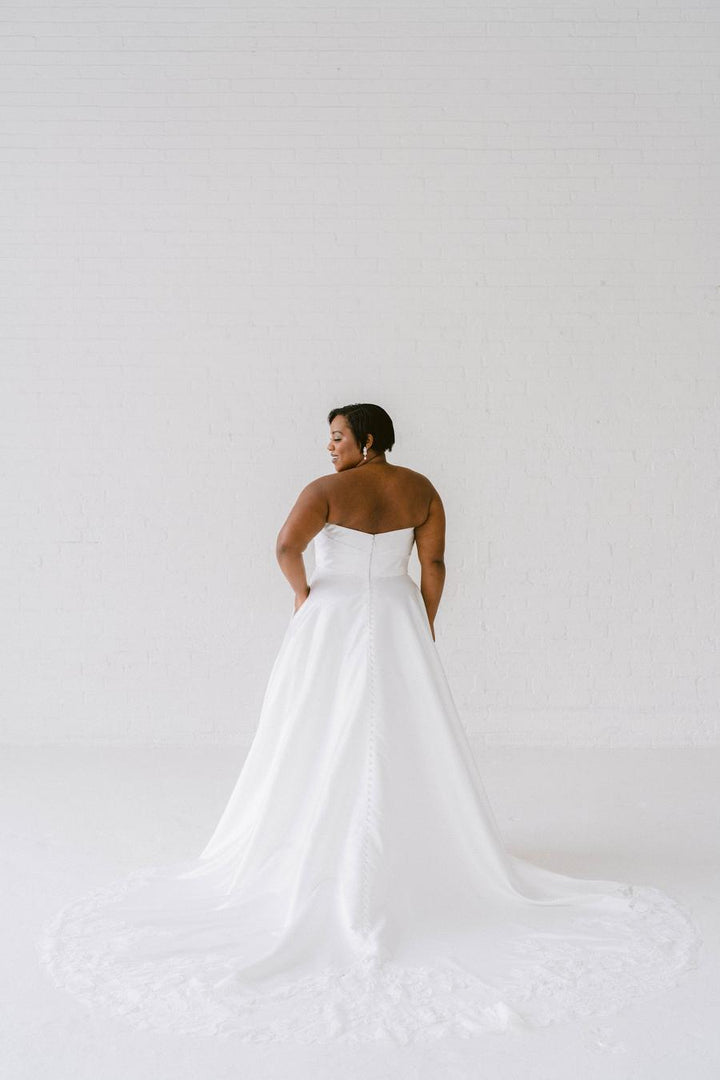 Curve Couture Victoria a-line wedding dress 2 - Camellia Wedding Gown Toronto