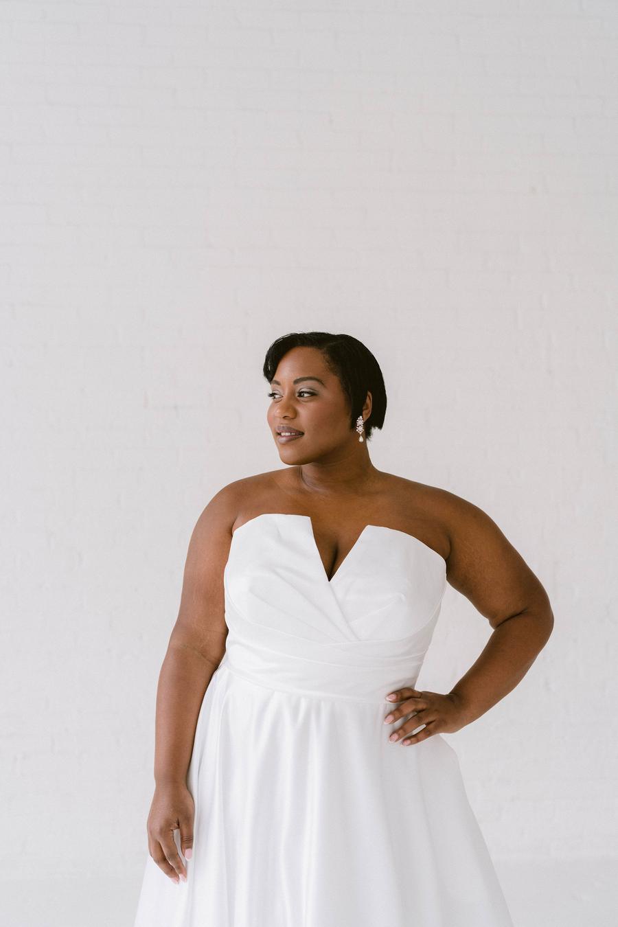 Curve Couture Victoria a-line wedding dress 3 - Camellia Wedding Gown Toronto