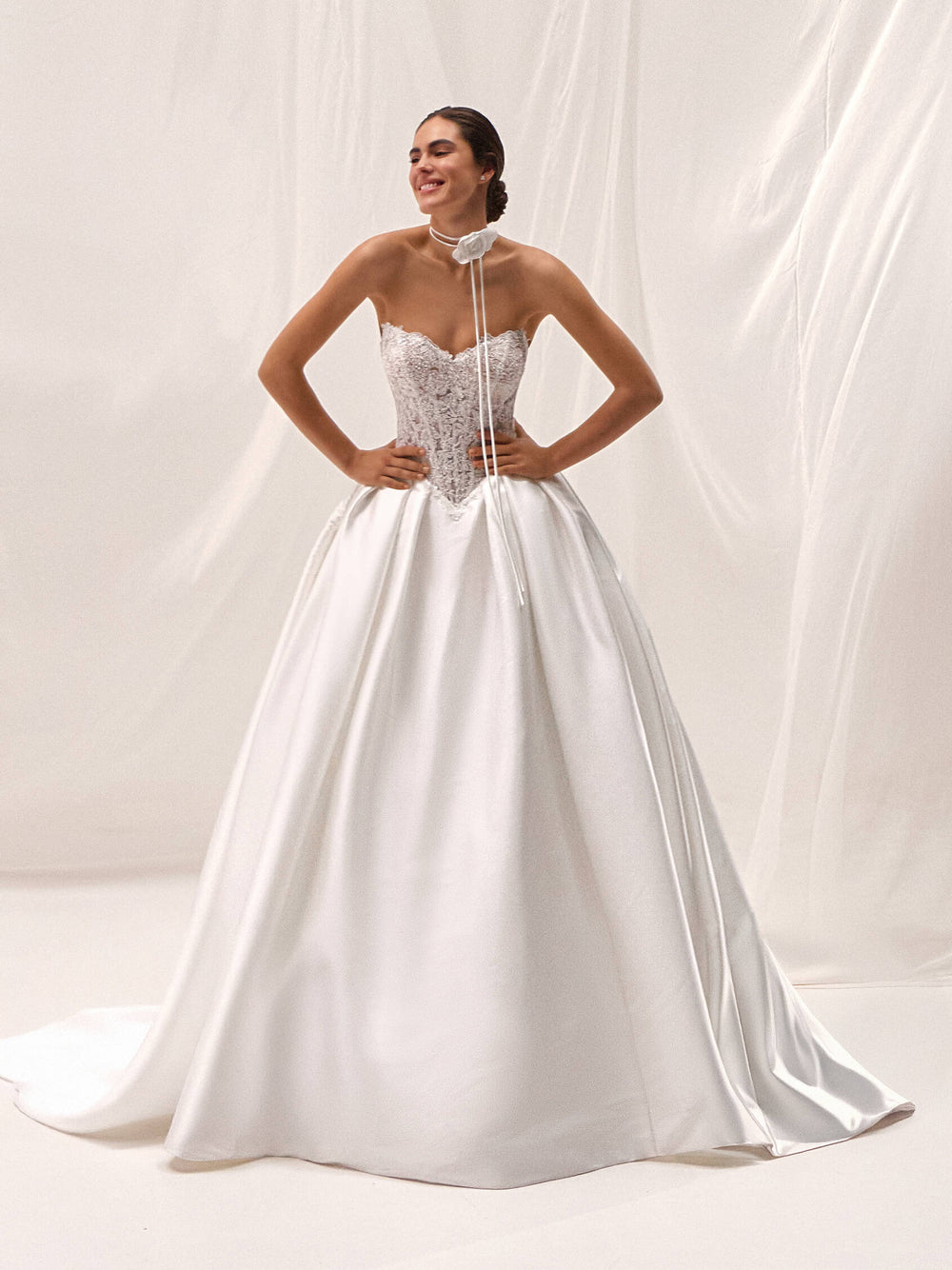Pronovias Nager princess mikado wedding dress, image 2