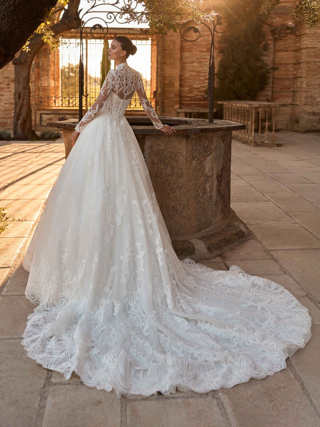 Pronovias Privée Zarland princess tulle wedding dress, image 3