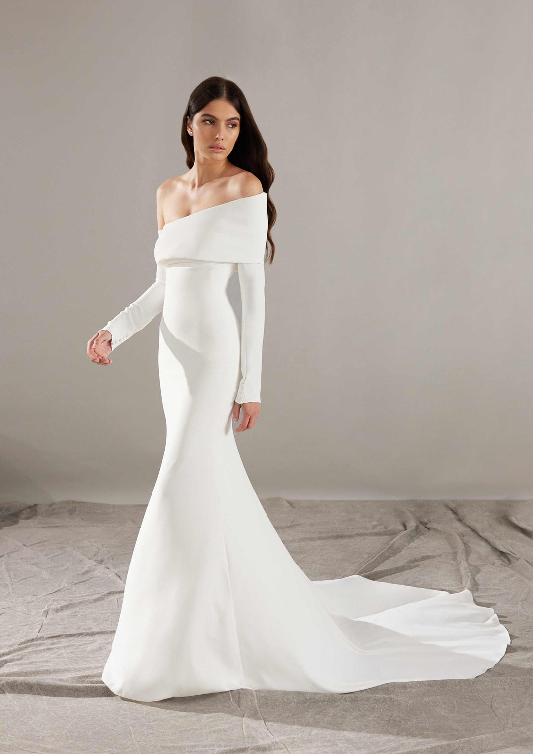 pronovias off the shoulder wedding dress Pronovias Landon Wedding Dress