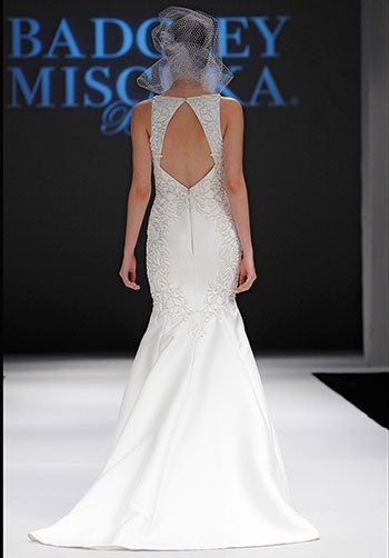 Badgley Mischka Crawford sample sale wedding dresss back view