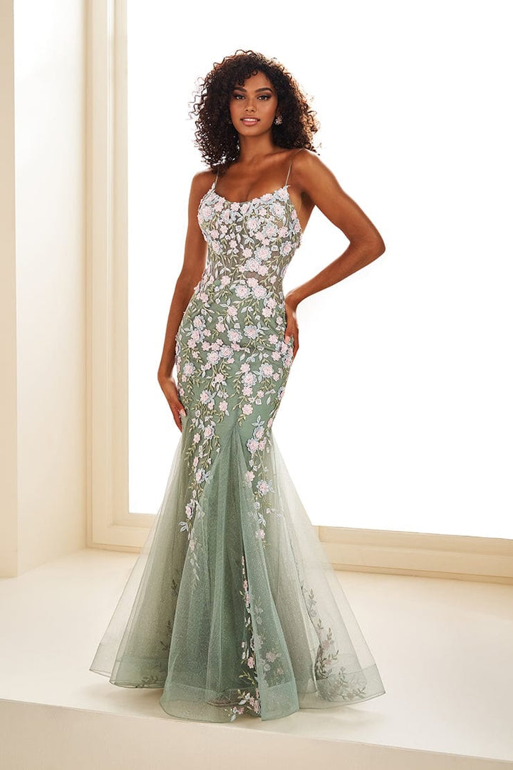 Ellie Wilde Prom 00 / Dk Sage/ Multi Ellie Wilde: EW36090