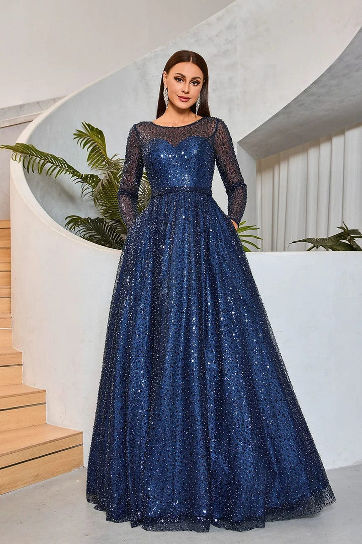 Jadore Evening Dress 2 / Navy Jadore: J25005