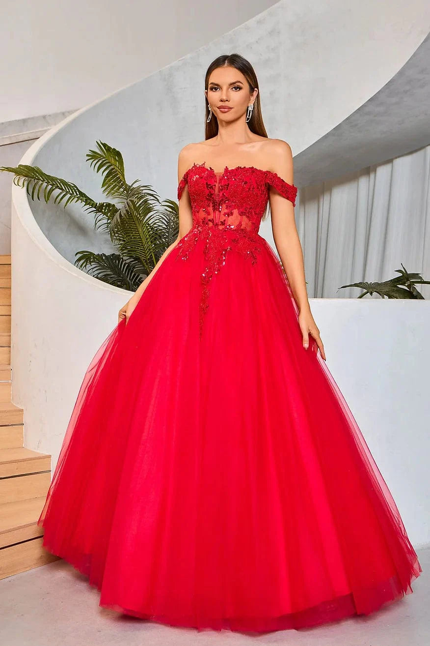 Jadore Evening Dress 2 / Red Jadore: J25025