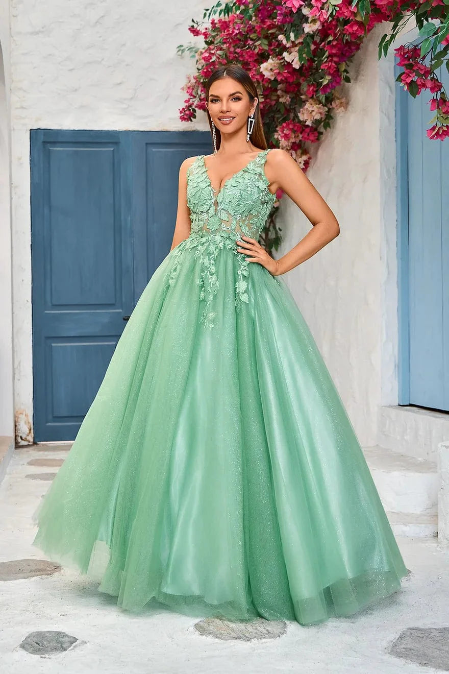 Jadore Evening Dress 2 / Sage Jadore: J25028