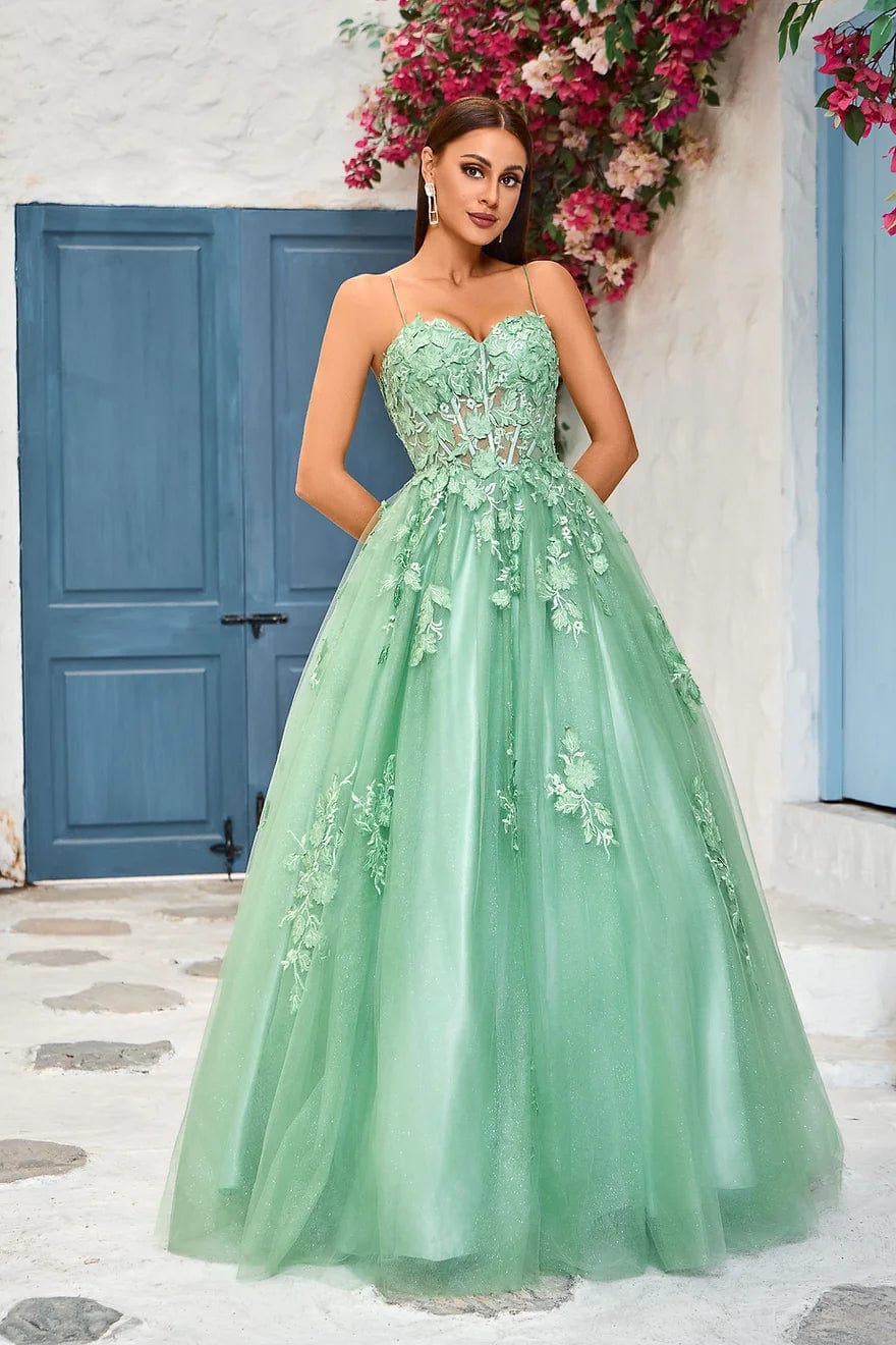 Jadore Evening Dress 2 / Sage Jadore: J25029