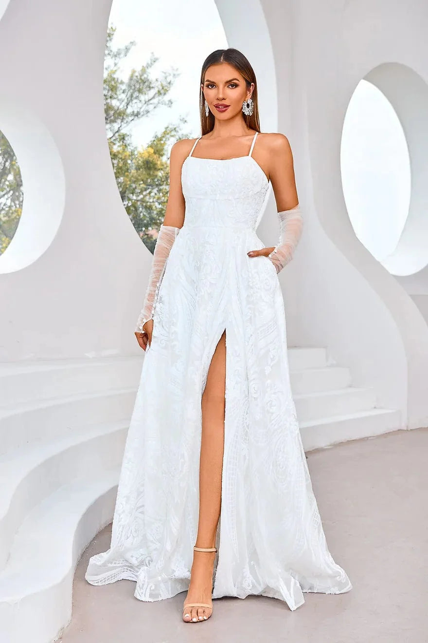 Jadore Evening Dress 2 / Ivory Jadore: J25031