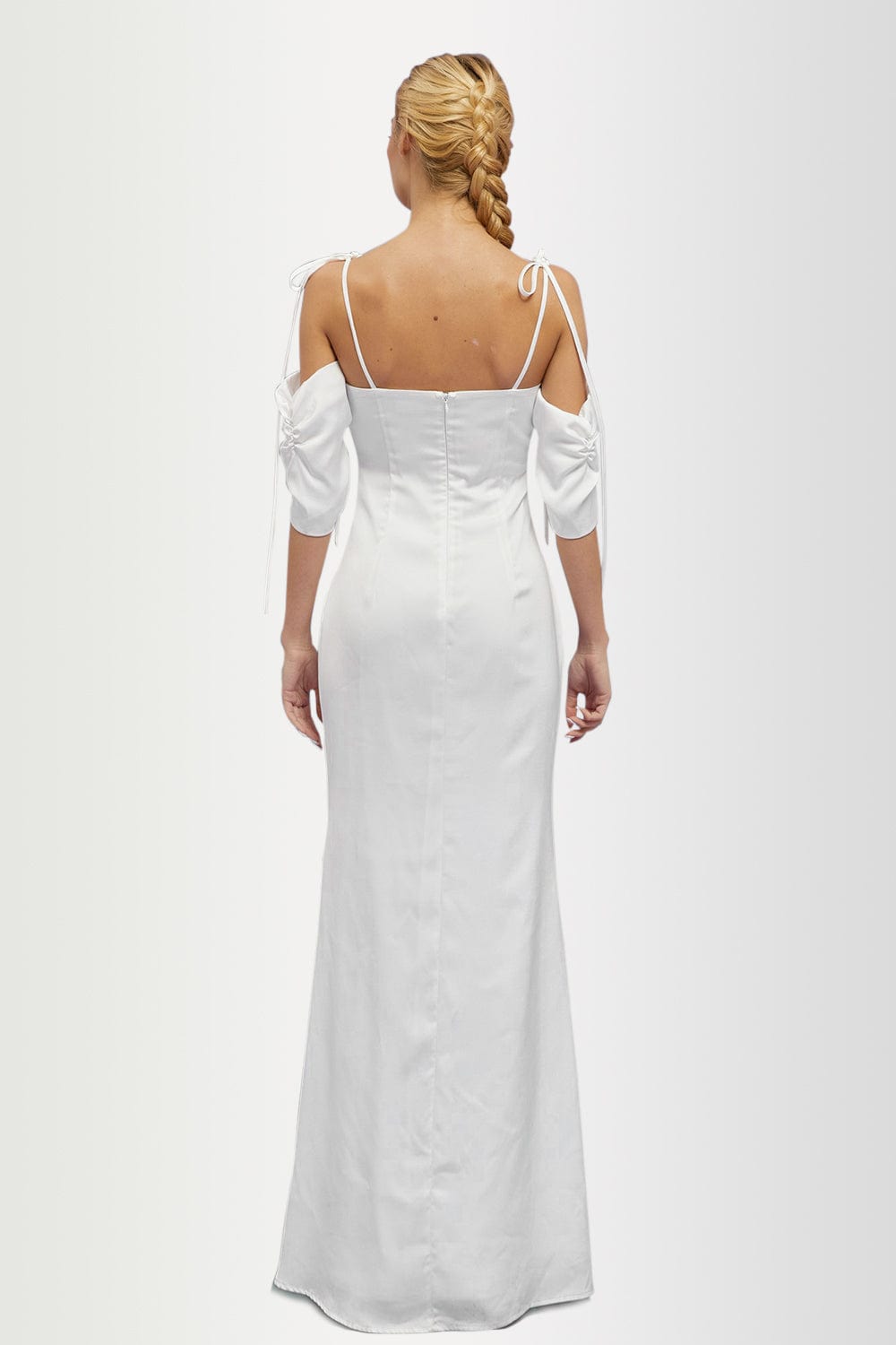 Lena D3930 sample sale wedding dress back view