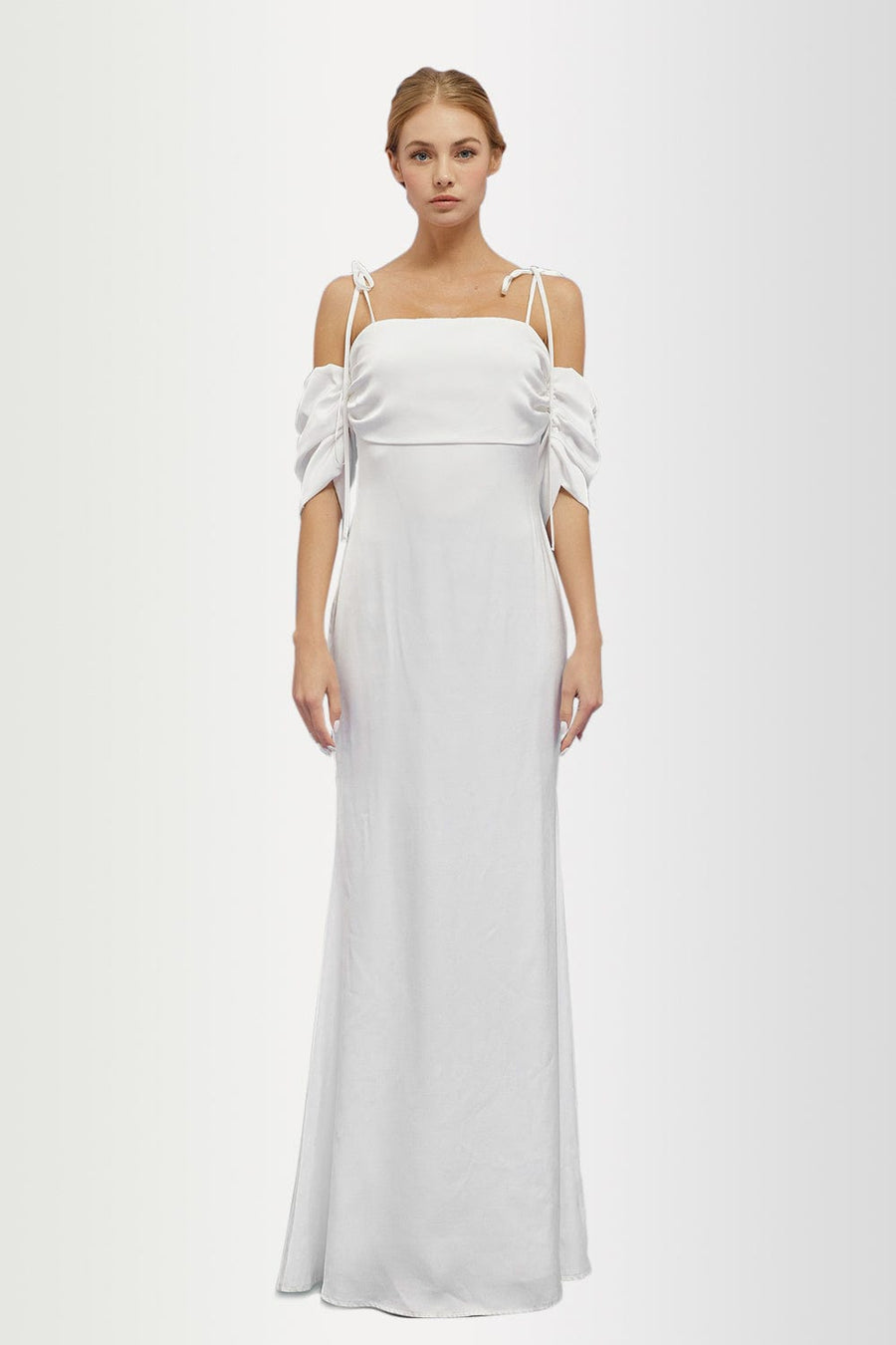 Lena D3930 sample sale wedding dress front view