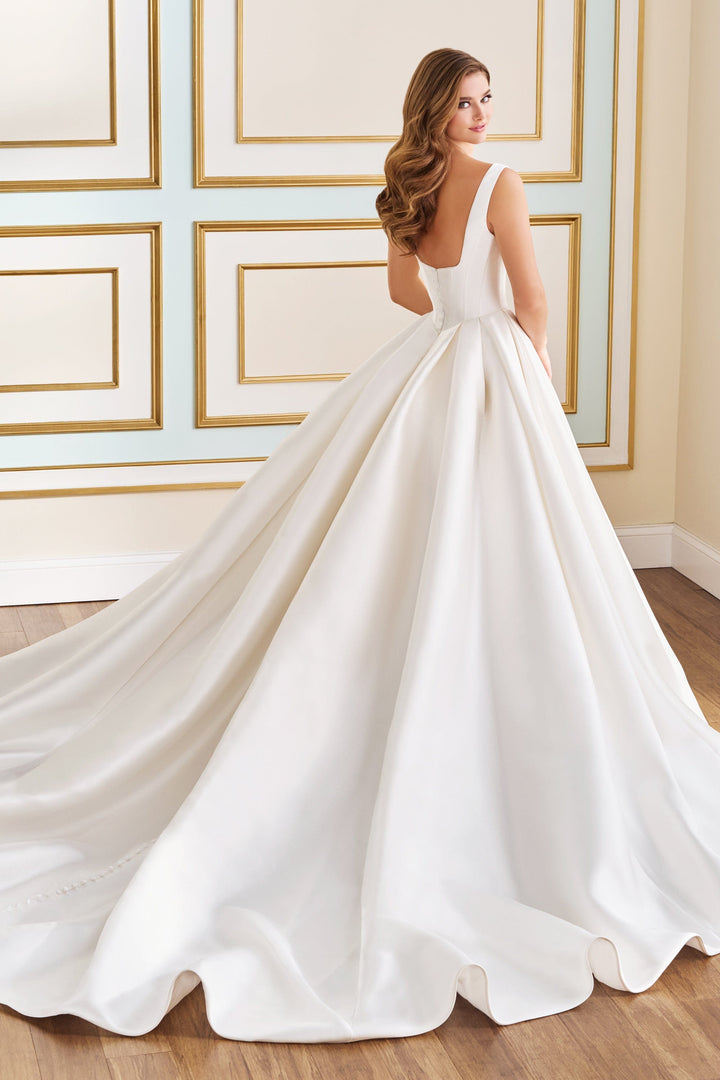  Martin Thornburg MT9106MKD Camellia ballgown wedding dress with straps back view