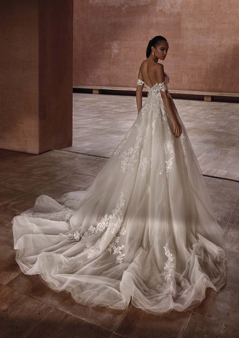 pronovias short sleeve wedding dress Pronovias: Gerland Camellia Wedding Gown | Bridal Store