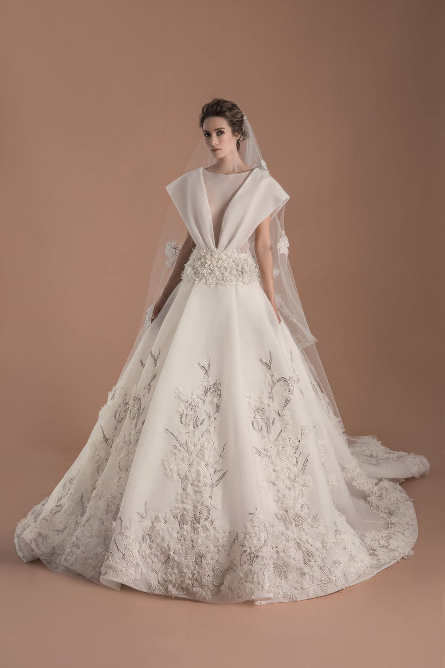 Saiid Kobeisy BR2-17 sample sale wedding dress front view