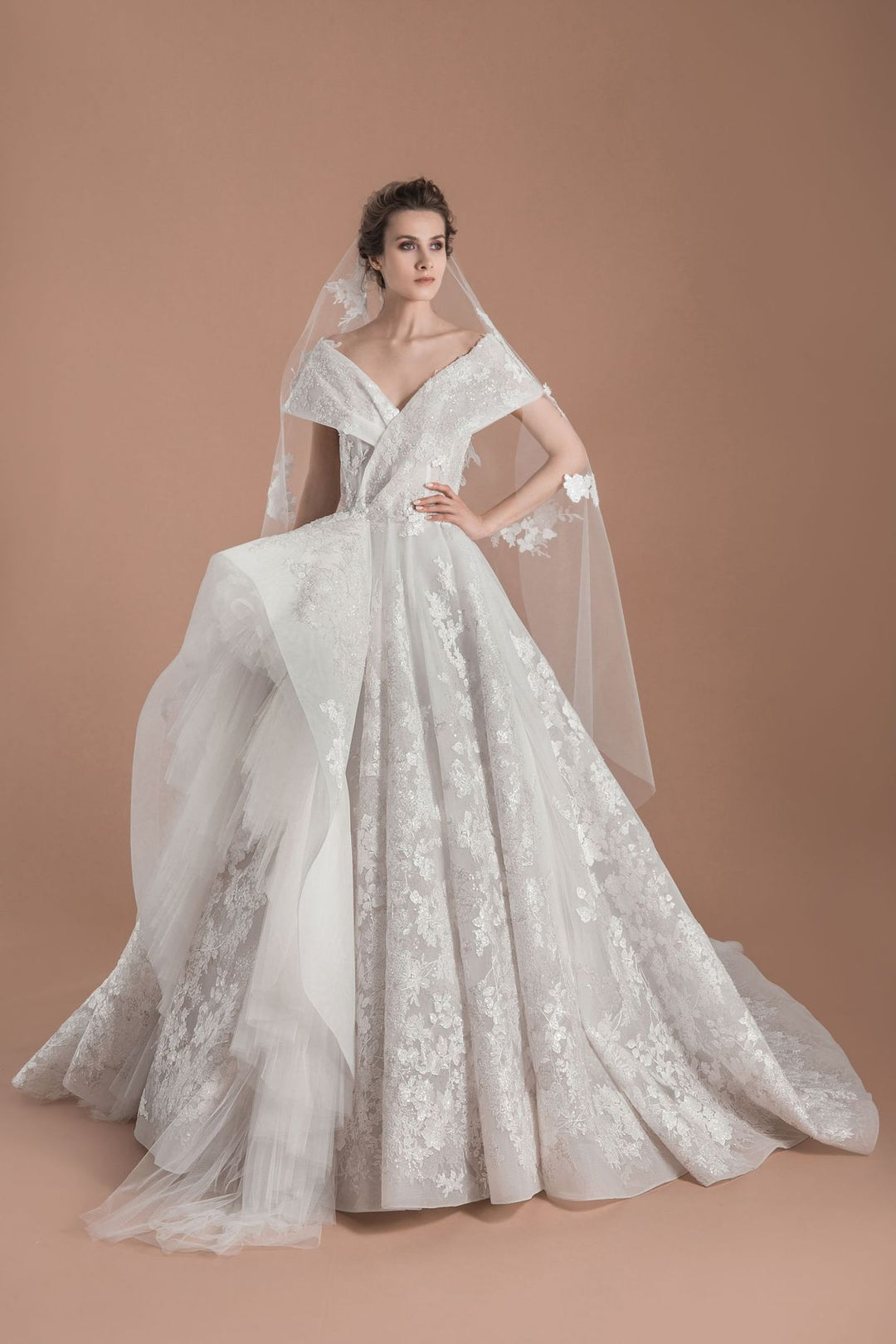 Saiid Kobeisy SK20-12 sample sale wedding dress front view