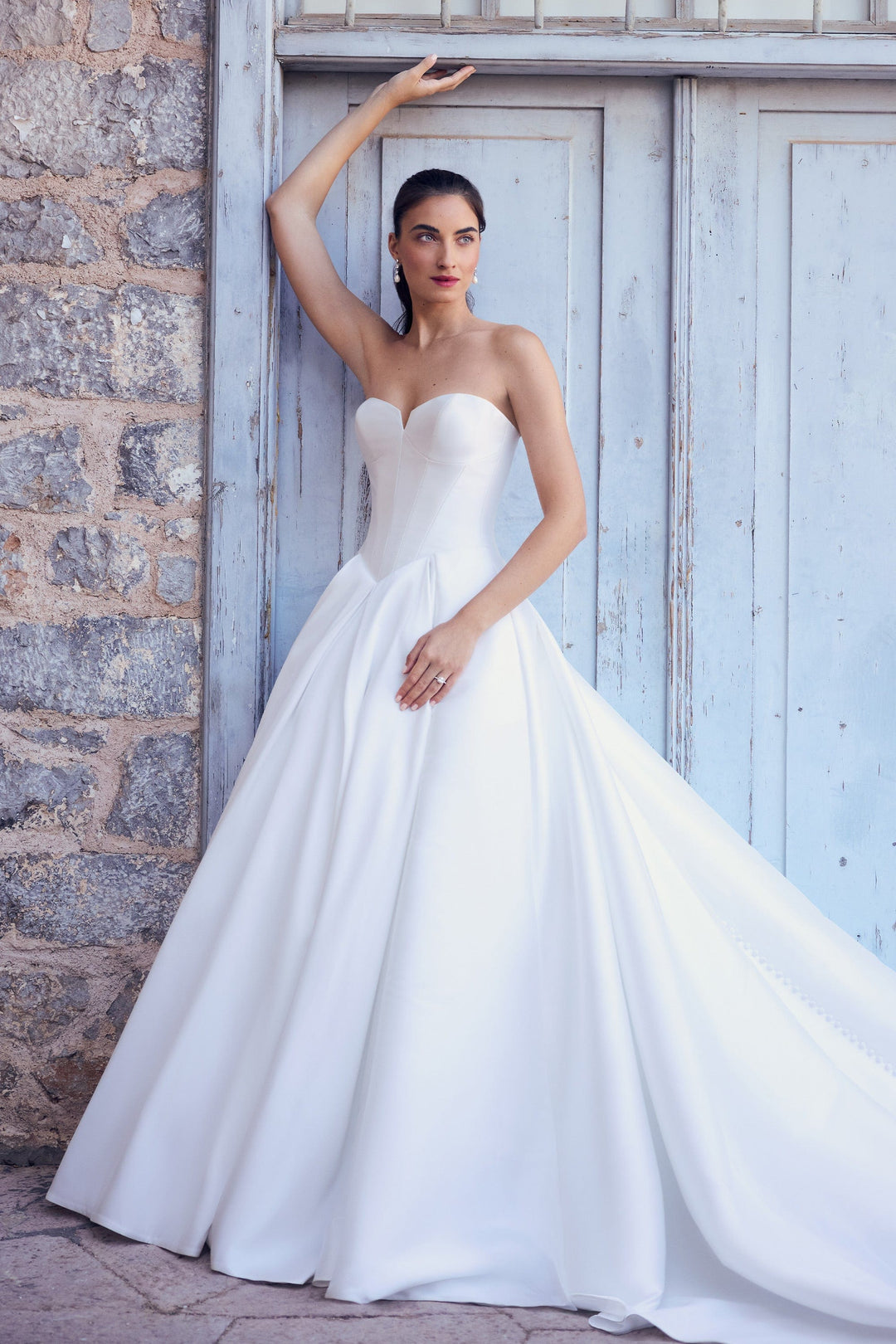 Sophia Tolli Plain White Strapless Dress Sophia Tolli: Y3104 Molly